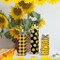 3PCS Sunflower Bee Table Decor – Wooden Block Signs, Black & Yellow Buffalo Plaid Farmhouse Tiered Tray Centerpieces for Summer, Bee Festival, Home, Kitchen & Office Rustic Decor